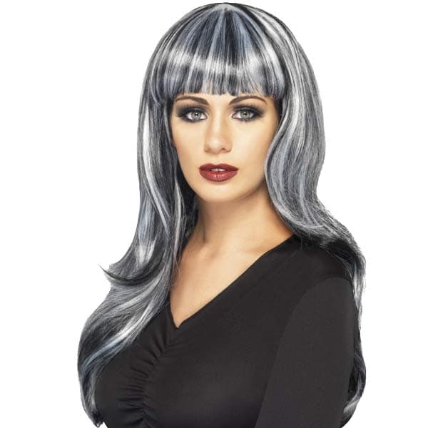 (image for) Black And White Sinister Siren Wigs