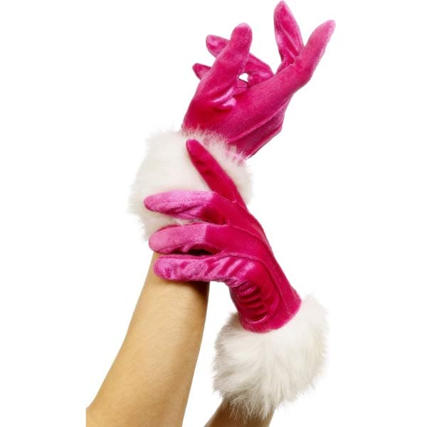 (image for) Pink Santa Gloves