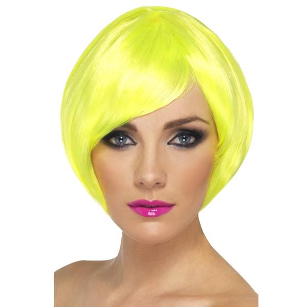 (image for) Neon Yellow Babe Wigs