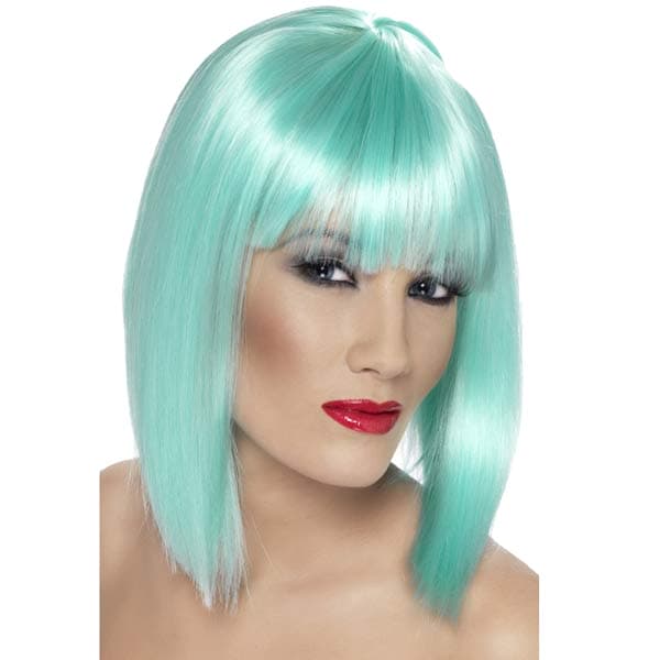 (image for) Neon Aqua Glam Wigs