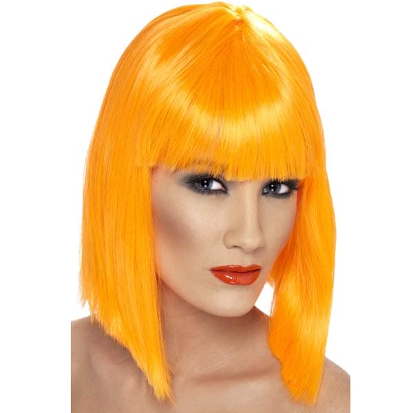 (image for) Neon Orange Glam Wigs