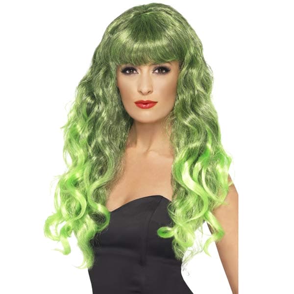 (image for) Green & Black Siren Wigs