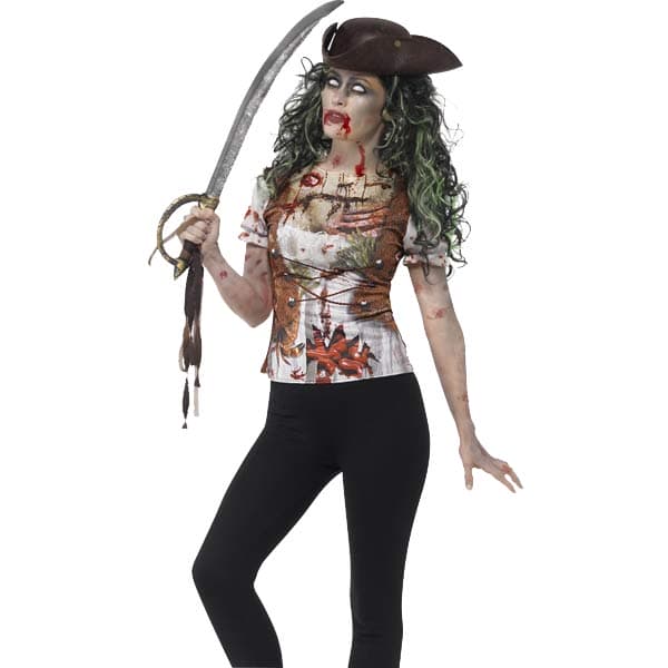 (image for) Zombie Pirate Wench T Shirt