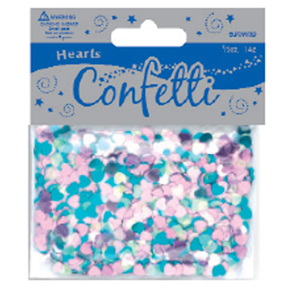 (image for) Assorted Sparkle Hearts Metallic Confetti