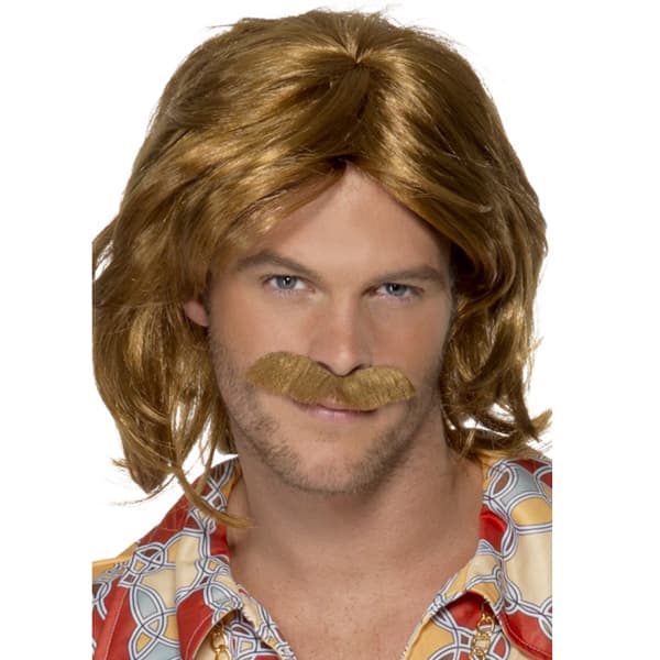 (image for) 70s Super Trouper Wig and Moustache