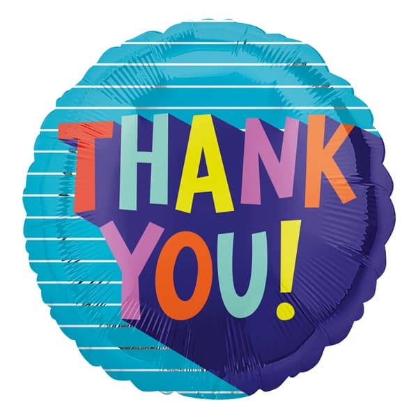 (image for) 18" Thank You Fun Type Foil Balloons