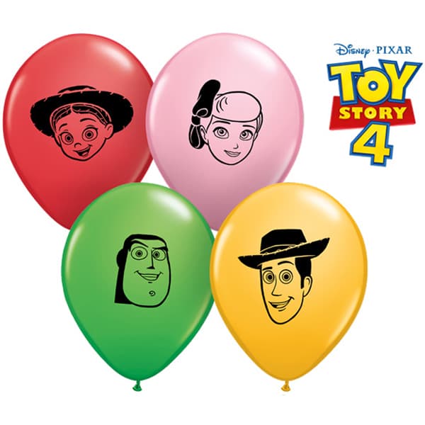 (image for) 5" Toy Story 4 Assorted Faces Latex Balloons 100pk