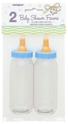 (image for) Blue Fillable Baby Bottles 2pk