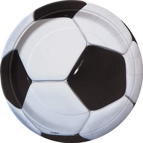 (image for) 3D Football Paper Plates 8pk