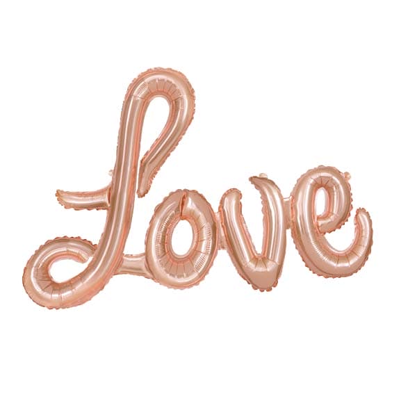 (image for) 36" Love Script Air Fill Balloons Banner