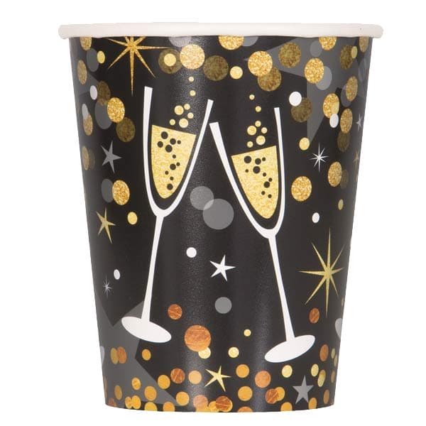 (image for) Glittering New Year Paper Cups 8pk