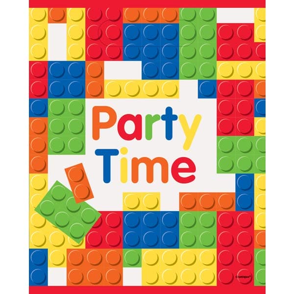 (image for) Happy Birthday Building Blocks Party Lootbags 8pk