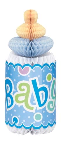 (image for) Blue Dots Bottle Honeycomb Centrepiece