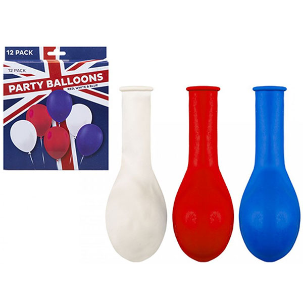 (image for) Union Jack Latex Balloons 12pk