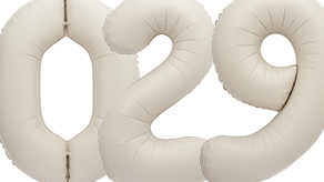 (image for) Nude Matte Number Balloons