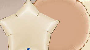 (image for) Valentines Day Plain Cream Foil Balloons