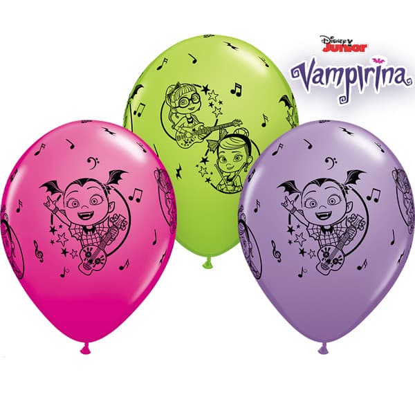 (image for) 11" Disney Vampirina Latex Balloons 25pk