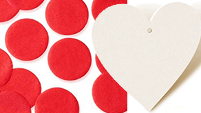 Valentines Confetti, Flake, Feathers & Acrylic Blanks
