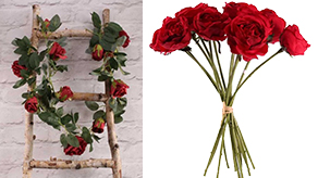 Valentines Artificial Flowers & Garlands