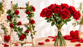 (image for) Valentines Artificial Flowers & Garlands
