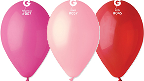 Gemar Valentines Plain Latex Balloons