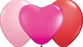 Qualatex Valentines Plain Latex Balloons