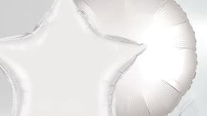 (image for) White Foil Balloons