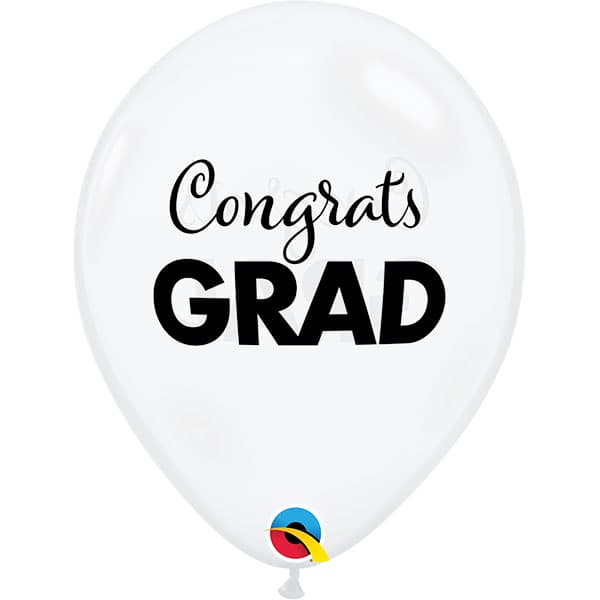 (image for) 11" Simply Congrats Grad Latex Balloons 25pk