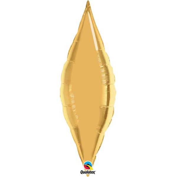 (image for) 13" Metallic Gold Taper Air Fill Foil Balloon