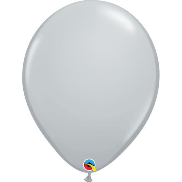 (image for) 16" Grey Latex Balloons 50pk