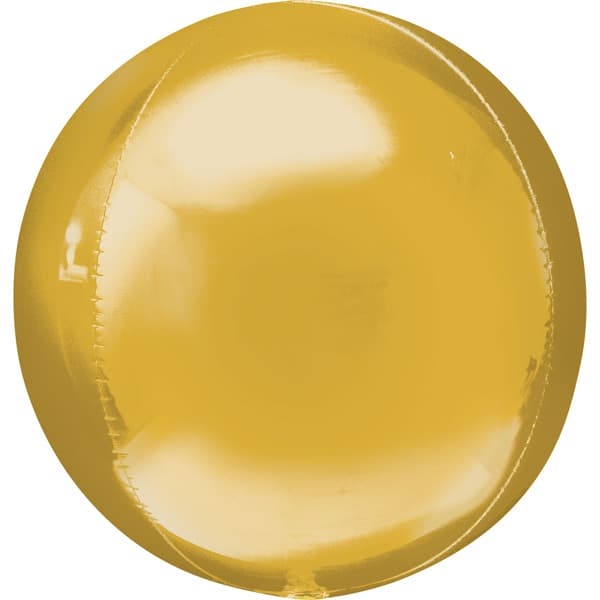 (image for) 21" Gold Jumbo Orbz Foil Balloons 3pk