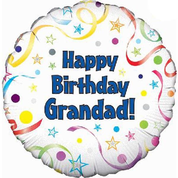 (image for) 18" Happy Birthday Grandad Foil Balloons