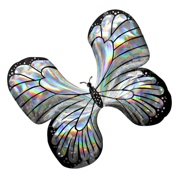 (image for) Iridescent Butterfly Supershape Balloons