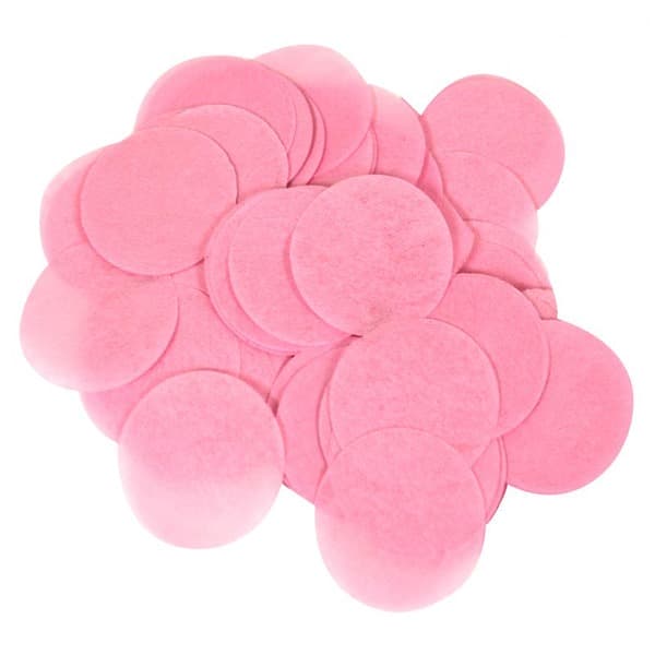 (image for) 25mm Light Pink Circular Tissue Confetti 100g