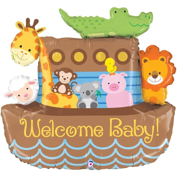 (image for) Noah's Ark Welcome Baby Supershape Balloons