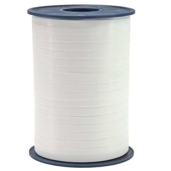 (image for) Pure White Satin Curling Ribbon 500m