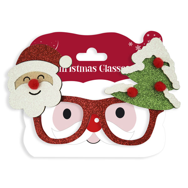 (image for) Santa And Christmas Tree Character Glasses