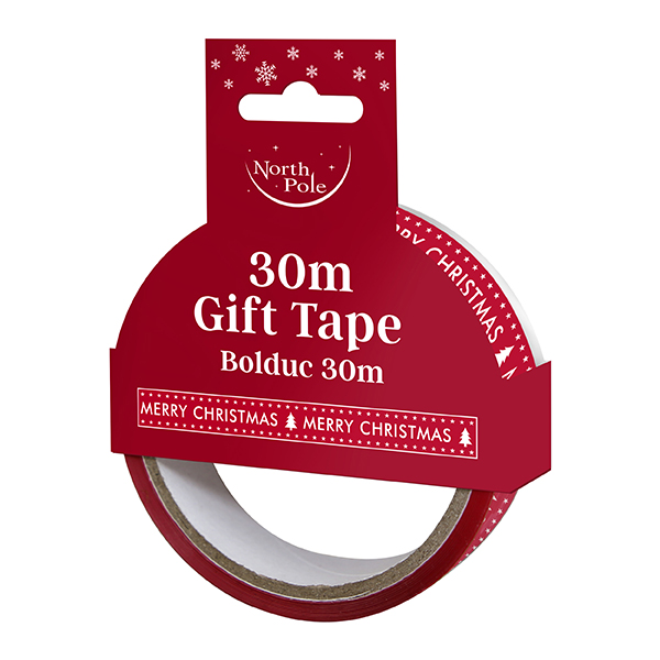 30m Christmas Printed Gift Tape
