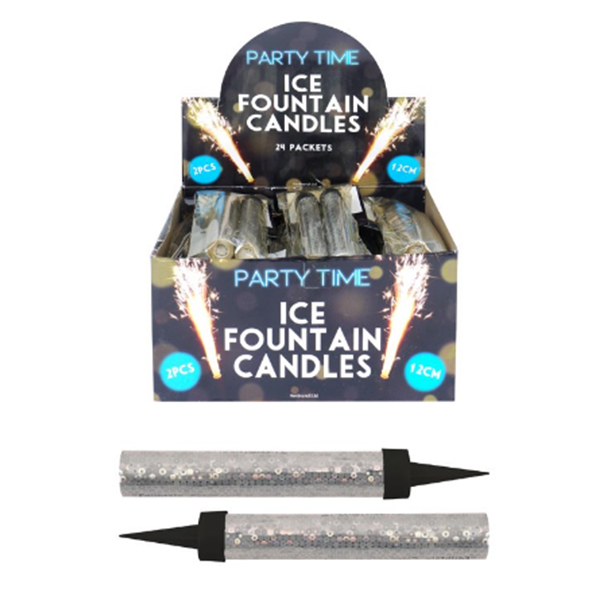 (image for) Silver Ice Fountain Sparklers 2pc