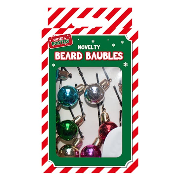 (image for) Novelty Beard Baubles 12pk