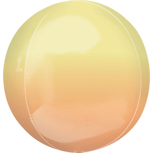 (image for) Yellow & Orange Ombre Orbz Foil Balloons