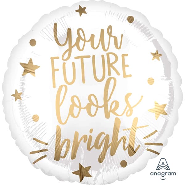 (image for) 18" Your Future Looks Bright Foil Balloons